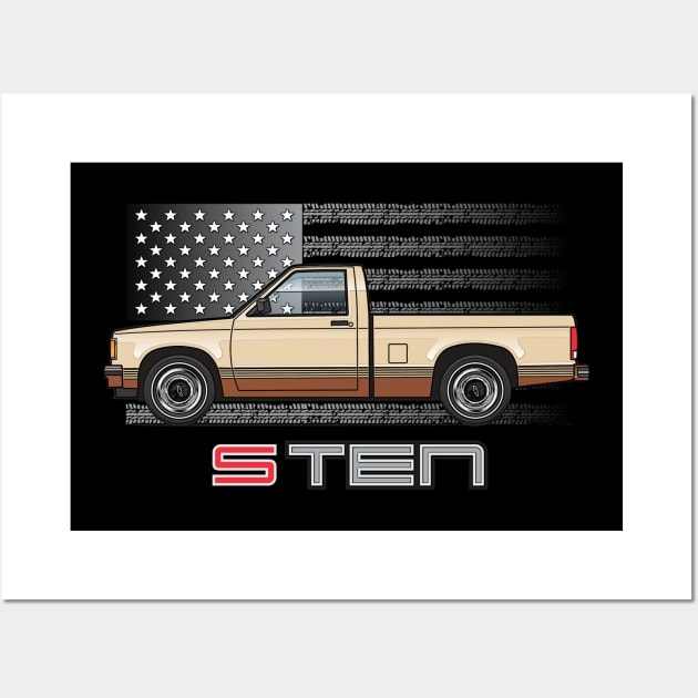 USA Sand n Brown Wall Art by JRCustoms44